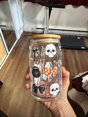 Halloween skull cup